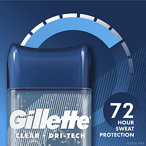 Антиперспирантен дезодоранс Гилет за мажи, невидлив цврст, кул бран, 72 ч. Заштита на пот, 3,8 мл пакет од 4