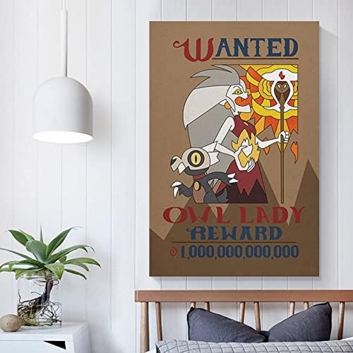 Wuting the Owl House Wanted Canvas Art Poster и Canvas wallидни уметности дневна соба Постери Спална соба, Wallидна уметност Слика