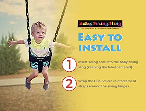 Babyswingsling - Оваа приврзаност за замав за бебиња ги претвора стандардните нишалки во паркот за новороденчиња и мали деца - преносни, лесни, има до 50 фунти - идеално за тр