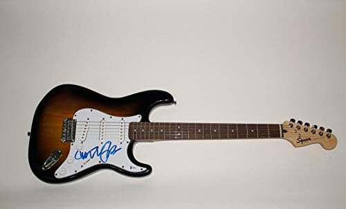 Мајкл Ј Фокс потпиша електрична гитара за автограм Фендер Бренд - starвезда на БТТФ Бекет