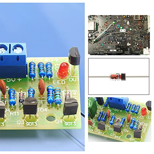 500pcs 1N4148 Диоди за префрлување 0.2A 100V со голема брзина на аксијално лемење со висока температура мал сигнал Брз преклопни диоди