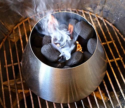 Mydracas BBQ Whirlpool for Weber 22 kettle Grill додатоци, Whircoal од не'рѓосувачки челик јаглен додатоци за скара, вклопувајте во