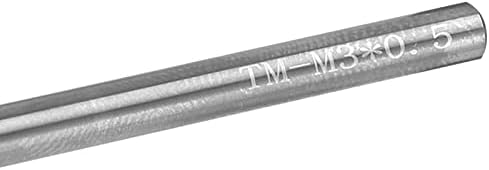 Agatige 3 секач за мелење на навој за заби, M3x0.5xd4x50 3 Метрика за заби 60 ° Волфрам челик CNC Алатка за мелење на конец на рака