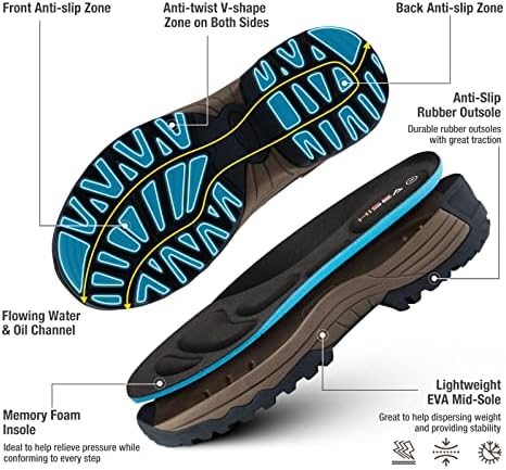 Чизми за дожд за мажи за мажи, водоотпорни изолирани чизми за лов на гума, 5мм неопренови издржливи чизми за работа на отворено
