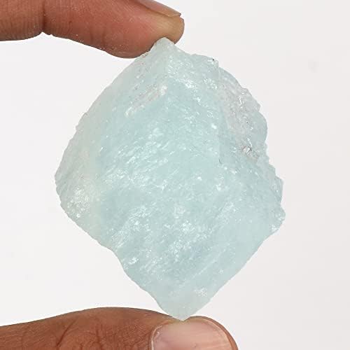 GemHub 274,2 CT A Одделение Аква небо Аквамарин груба кристална природна чакра лабава скапоцен камен за лекување кристал за засилување,