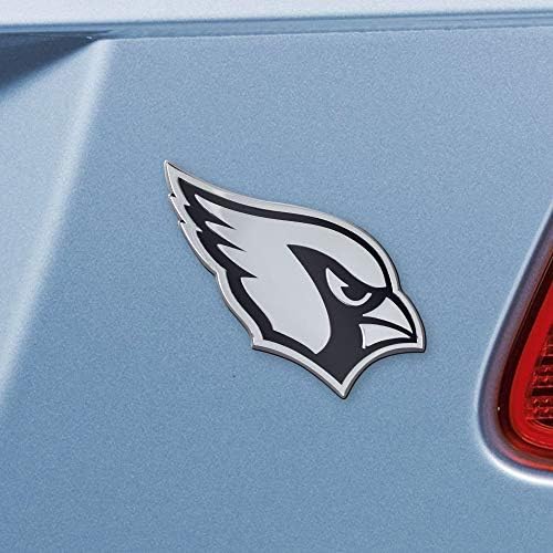 FanMats 21484 Arizona Cardinals 3D Chrome Metal Auto Auto Amblem