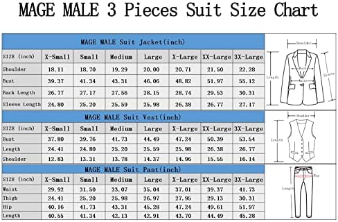 Mage Meal Maple Claid Suit Slim Fit 3-Peece Leisure Suit One Butn Blazer фустан бизнис свадбена венчавка јакна елек и панталони