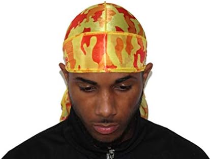 Облека со дрипни партали | Свилен маскирен durags за мажи жени со глава на глава на глава мека капа за коса бранови мода