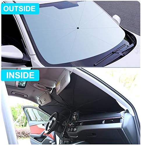 Надграден чадор за шофершајбна за шофершајбна од автомобили, преклопен автомобил пред шофершајбната Сончева сенка за блок УВ зраци и заштита на термичка изолациј?