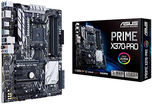 ASUS Prime X370-Pro AMD Ryzen AM4 DDR4 DP HDMI M. 2 USB 3.1 ATX X370 Матична Плоча со AURA Sync RGB Осветлување