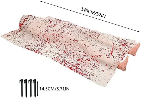 Декорации за Ноќта на вештерките смртни случаи жртви реквизити за торби застрашувачки трупови Ноќта на вештерките на отворено