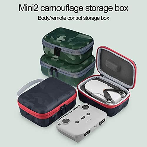 Греј990 торби за торби со камера, камуфлажа на камуфлажа на камуфлажа со дрон за далечински управувач за складирање на DJI Mini 2 - Камуфлажа зелена 2