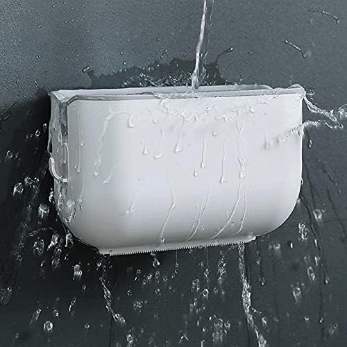 Sudemota wallид монтирање водоотпорен полици за бања за туширање кади толиен држач за хартија