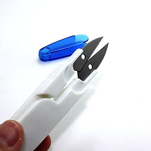 CJESLNA 1 X Ножици За Сечење Ножици Клипер Snips&засилувач;Безбедносен Капак За Везење Со Вкрстен Бод Случајна Боја