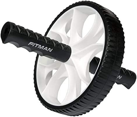 Gymex AB Roller Wheel ABF-1010 со гумена површина/опрема за вежбање на тркала за тренинг на јадрото, фитнес за домашни теретани/валјак