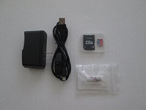 Maspberry Pi Zero/Zero W BASIC комплет со микро SD картичка, напојување и јасен случај