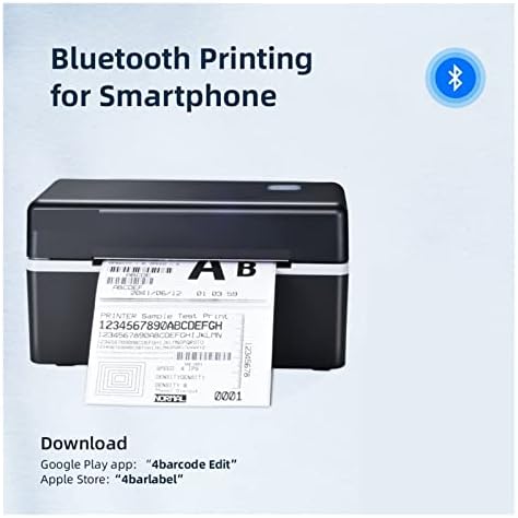 Безжичен печатач за Bluetooth 4 * 6 Испорака етикета за печатач за печатач за печатач за печатач за печатач за печатач Термички печатач за домашна
