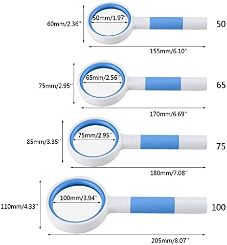 ИЛЈАЏИ Лупа Рачен Лупа 50/65/75/100мм Дијаметар На Објективот За Читање