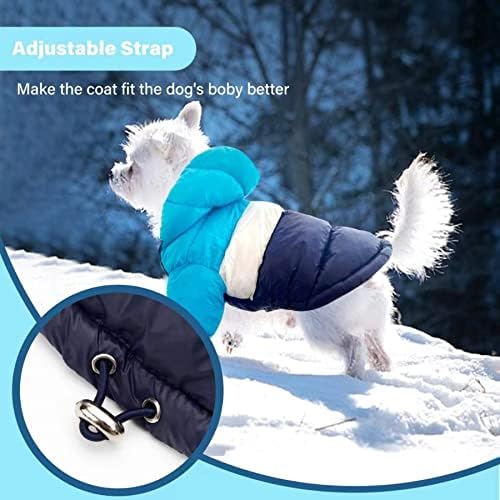 AimJgo Dog Зимски палто водоотпорен топло ладно време јакна Стилски кутре елек удобно милениче облека за мали средни кучиња)