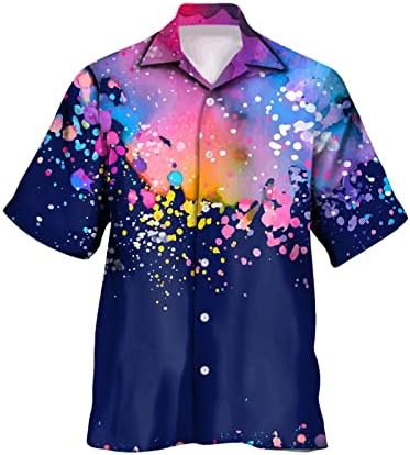 2023 Нови мажи Обични кратки ракави пролетни летни летни вратови 3Д печатени кошули модни врвни маици со долг ракав