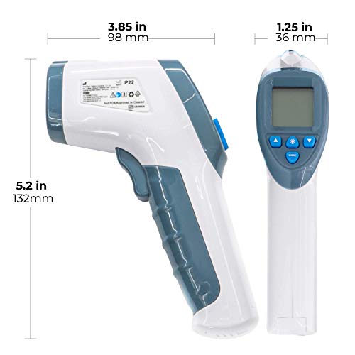 Термометар на челото AAIN 8837, термометар за бебиња и возрасни, дигитален не-контактна инфрацрвена термометар, LCD екран со