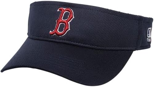 OC Sports Boston Red Sox MLB Sun visor Golf Cap Cap Cap Navy Blue W/Red B Logo Logo Men Прилагодливи