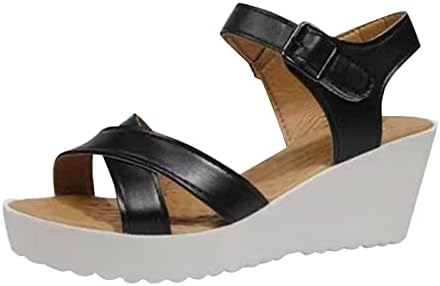 Сандали жени отворени римски папучи клинови пети пети пеперутка-јазол модни чевли за внатрешни работи на отворено сандали за жени пешачки