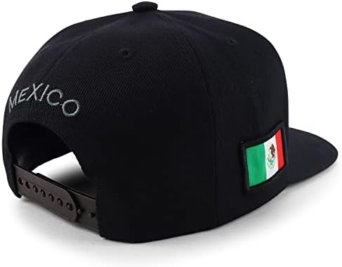 Трендовски продавници за облека Градови на кружно лого на Мексико, украсено капаче за безбол капа