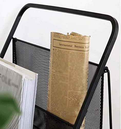 Eyhlkm Nordic Iron Art Magazine Rack Едноставен подни весници решетки за весникот решетката Едноставно дете за бебиња за слики