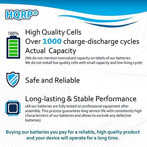 HQRP 2200MAH Батеријата работи со Uniden Bearcat BP-180 BP180 BP-250 BP250 BBTY0356001 BC245 BC245XLT UBC245XLT BC250 BC250D BC296 BC296 BC296D скенер