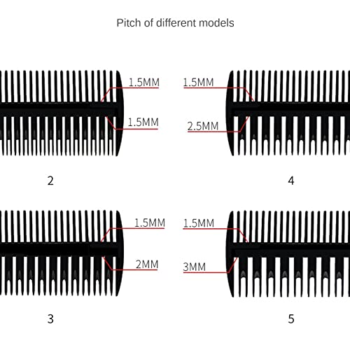 5 парчиња чешел за коса зашилен чешел чешел чешел чешел четка за коса за коса за стилизирање на коса за салон бербер продавница дома