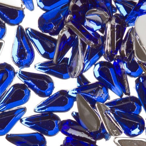 Зинк боја на нокти уметност акрилик ринестон сина солза 100 парчиња украсување
