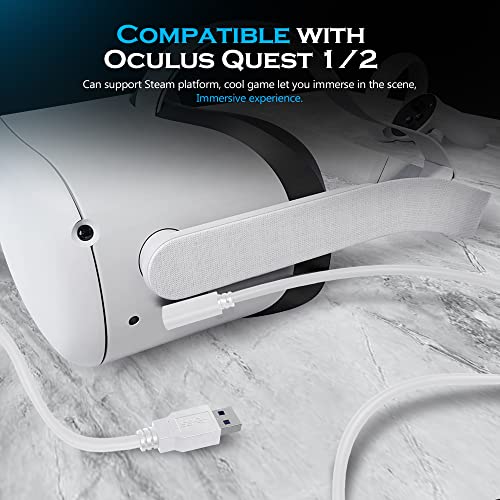Tne 16ft кабел за врска за Oculus Quest 2 & Quest 1 за компјутерски игри и полнење | Пренесување на податоци со голема брзина и брз