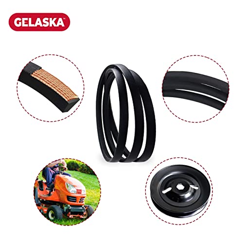 Gelaska Tawn Mower Deck Drive Belt 1/2 X 114 го заменува Deон Деер M126536, Hustler 600726, Cub CADET/MTD 754-04137, 954-04137, 954-04137A,