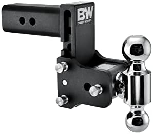 B&W приколка за прицврстувачи на приколка за прилагодување на приколката за приколка за прием на приемник - се вклопува 2,5 приемник, двојна топка, капка 5, 14.500 GTW - TS20037B
