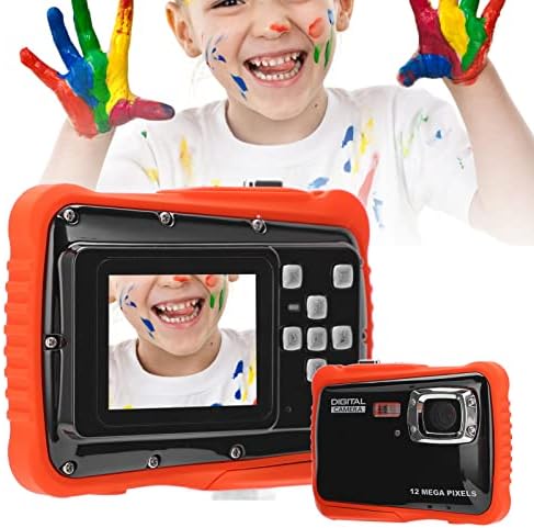 Детска Камера За Момчиња и Девојчиња, Водоотпорна Детска Камера Од 2 инчи, Детски Подароци За Божиќен Роденден Селфи Дигитална Играчка Камера