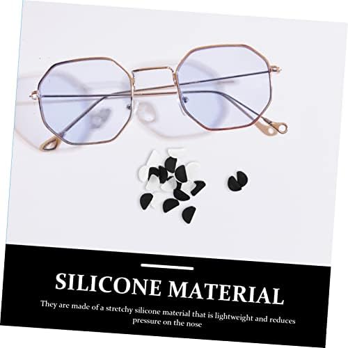Doitool 60 пара силиконски влошки во форма на нос во форма на нос очила нос зафатнини очила силиконски очила за носеви очила за