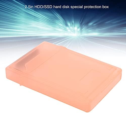 Кутија за складирање на хард Диск, 2,5 Во Хард Дискот HDD/SSD, Заштитна Кутија Со Странично Отворање Со Фиксна Подлога, Отпорна На Прашина