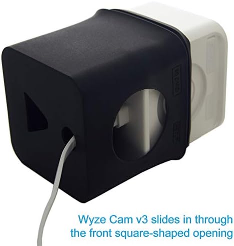 Силиконска кожа со целосна обвивка за Wyze Cam V3 и Wyze Cam V3 Pro-Заштитете ја секоја страна на вашата камера со овој премија