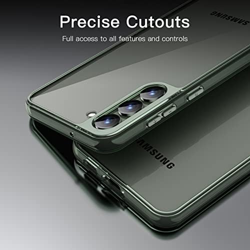 Џетех Случај За Samsung Galaxy S23 5G 6.1-Инчен, Не-Пожолтување Шок-Отпорен Браник Заштитен Телефон Покритие, Анти-Гребење Хард Компјутер Назад