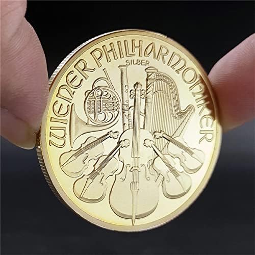 Австриска Комеморативна Монета 2015 Виена Симфониски Оркестар Златен Медал Комеморативен Медал Златни Монети Колекционерски Предмети Домашна