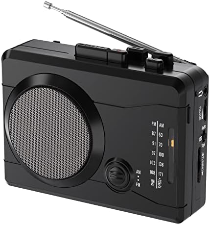 Личен аудио рекордер за личен аудио рекордер за касети со дигитаноу со звучник, лента за касети за радио снимање до дигитален MP3 конвертор
