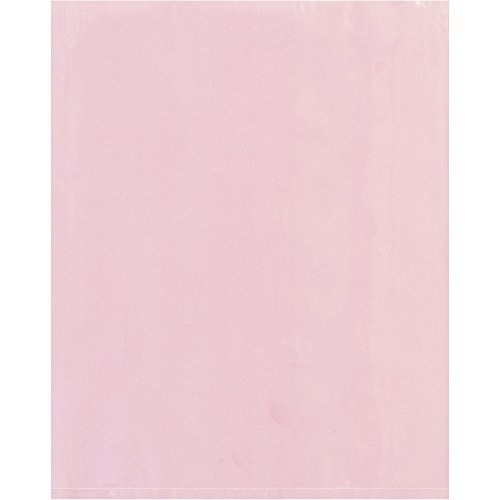 Кутија САД BPBAS1020 Анти-статички рамен поли поли торби, 2 x 7, розова