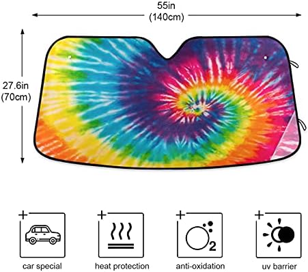 Ксигуа Автомобил Шофершајбната Sunshade Апстракт Вител Предна Авто Штит За Сонце Сенка Визир Додатоци За Возила