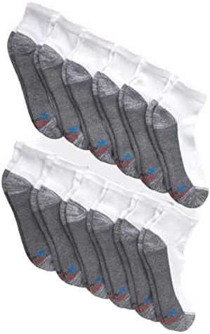 Ханес менс Чорапи, Х-температура Амортизирани Глуждот Чорапи, 12-пакет