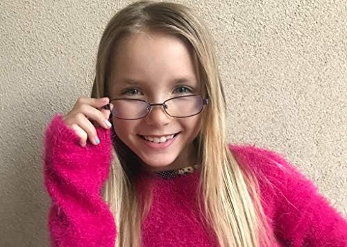 Утизато Деца Сини Светлосни Очила-Хипоалергични Еколошки Компјутерски Очила За Деца, Девојчиња Момчиња На Возраст Од 6-12 Години, Очила За Компјутерски