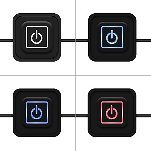 USB грејач на електрична крпа, DC 5V преклопен USB електричен крпа за греење на греење, загревање, водоотпорен силиконски прекинувач, термостат со 3 смени, за перница, заг