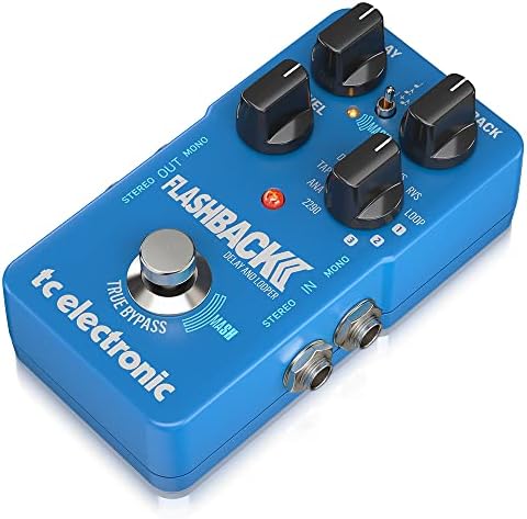 TC Electronic Flaskback 2 Одложување на легендарниот педал за одложување со вашачка стапало, ефект на одложување на кристал и вградена