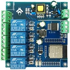 Dembit Four-Way AC 220V/DC 5-30V напојување ESP32 WiFi BT BLE реле модул ESP32-WORTE-32E Development Board I/O порта целосен пин