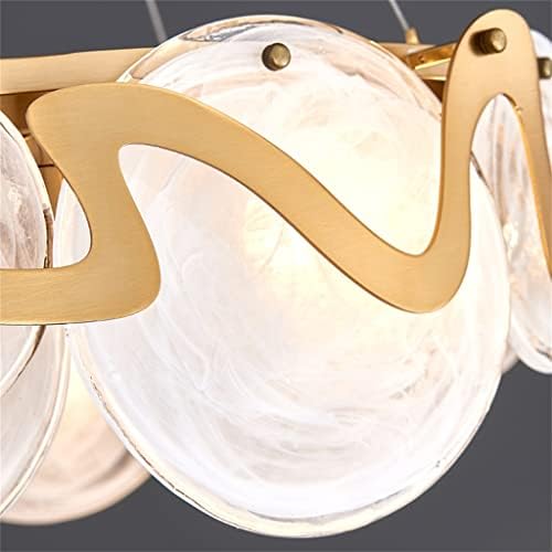 Лесна трпезарија лустер дизајнер Едноставна стаклена трпезарија ламба за спална соба лустер лустер